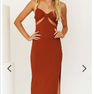 Verge Girl Cutout Midi Dress(SOLD)